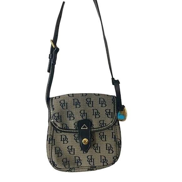 Dooney & Bourke Handbags - Dooney & Bourke NWOT Small Monogram Black and Gray Shoulder Bag